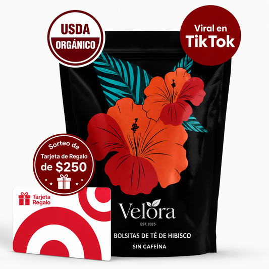 Velora® Té de Hibisco — Apoyo para la Presión Arterial