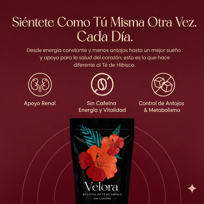 Velora® Té de Hibisco — Apoyo para la Presión Arterial