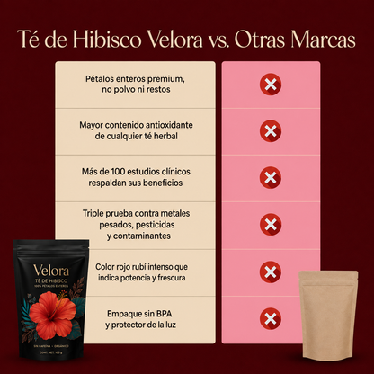 Velora® Té de Hibisco — Apoyo para la Presión Arterial