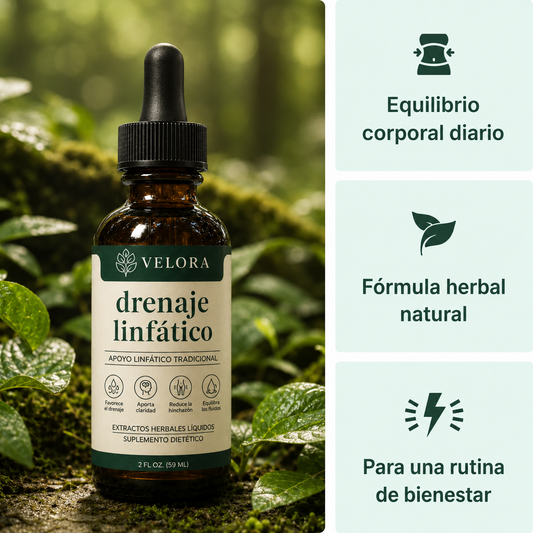 Velora® | Gotas Naturales para el Drenaje Linfático